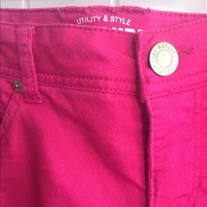 Hot pink jeans
